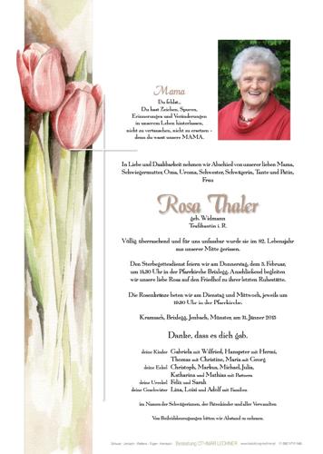 Parte von Rosa Thaler