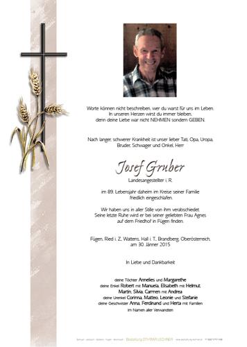 Parte von Josef Gruber