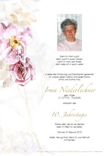 Parte von Irmgard Niederlechner