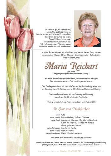 Parte von Maria Reichart