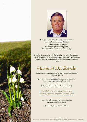 Parte von Zordo Herbert De