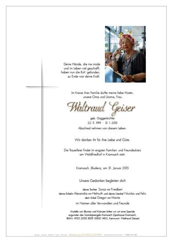 Parte von Traute Geiser