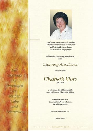 Parte von Elisabeth Klotz