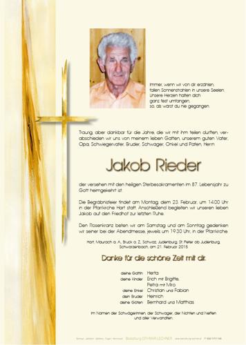 Parte von Jakob Rieder