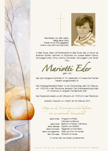 Parte von Mariotti Eder