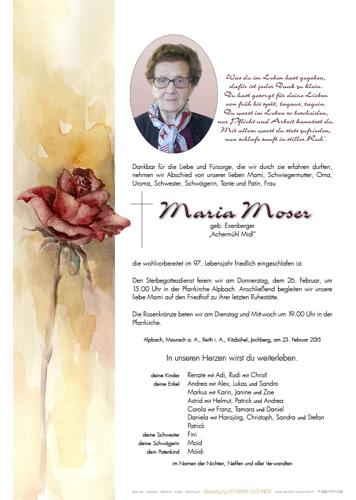 Parte von Maria Moser