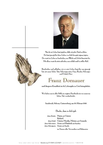 Parte von Franz Dornauer