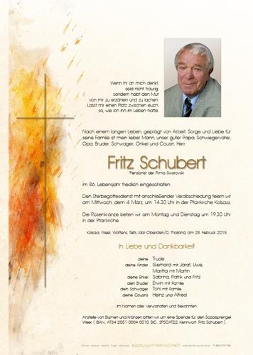 Parte von Fritz Schubert