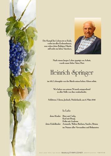 Parte von Heinrich Springer