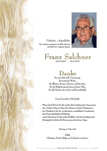 Parte von Franz Salchner