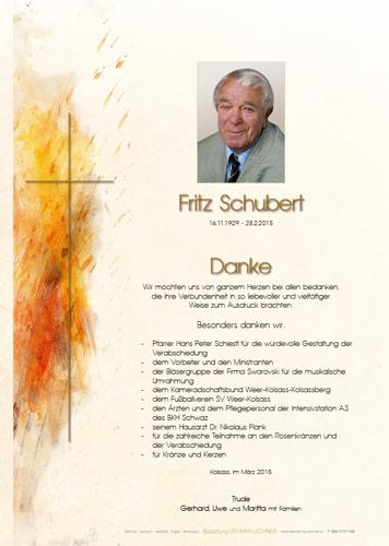 Parte von Fritz Schubert