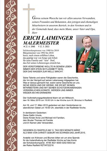 Parte von Erich Laiminger