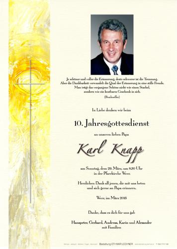 Parte von Karl Knapp