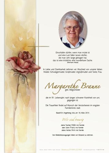 Parte von Margarethe Braune