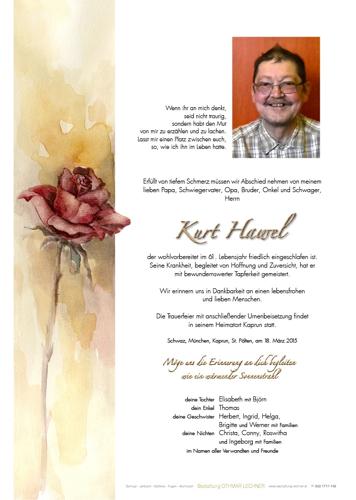 Parte von Kurt Hawel