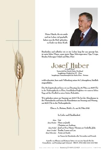 Parte von Josef Huber