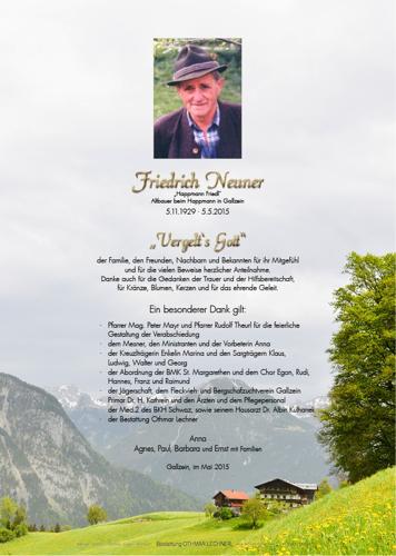 Parte von Friedrich Neuner