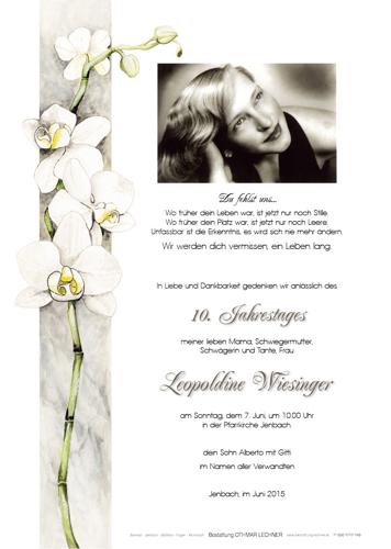 Parte von Leopoldine Wiesinger