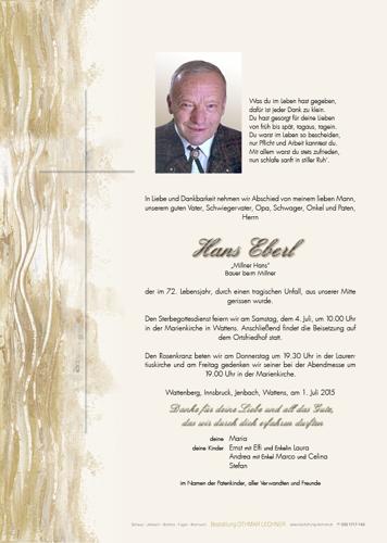 Parte von Hans Eberl