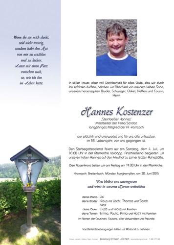 Parte von Kostenzer Hannes