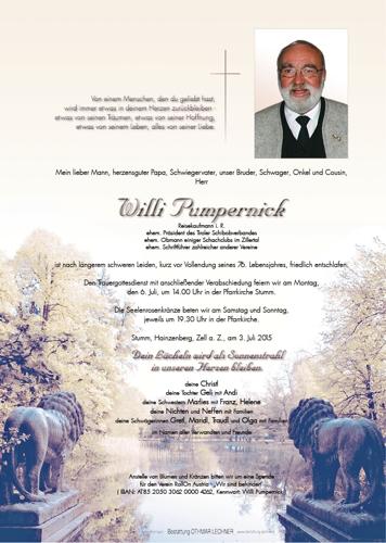 Parte von Wilhelm Pumpernick