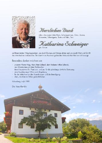 Parte von Katharina Schweiger