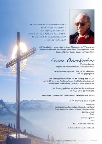 Parte von Franz Oberkofler