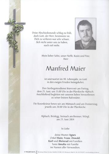 Parte von Manfred Maier