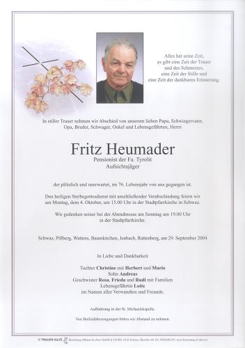 Parte von Fritz Heumader