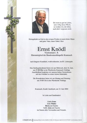 Parte von Ernst Knödel