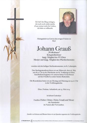 Parte von Johann Grauss