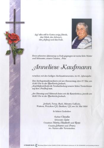 Parte von Anneliese Kaufmann