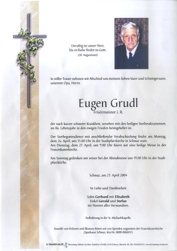 Parte von Eugen Grudl