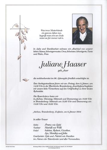 Parte von Juliane Haaser