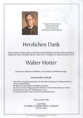 Parte von Walter Hotter