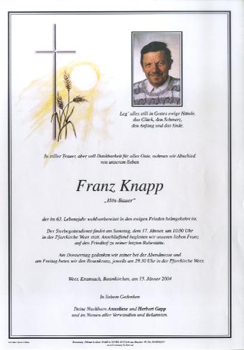 Parte von Franz Knapp