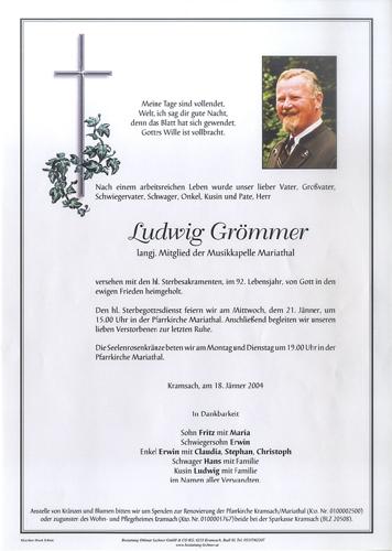 Parte von Ludwig Grömmer