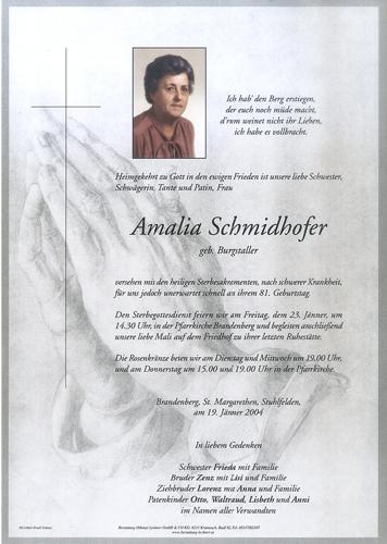 Parte von Amalia Schmidhofer