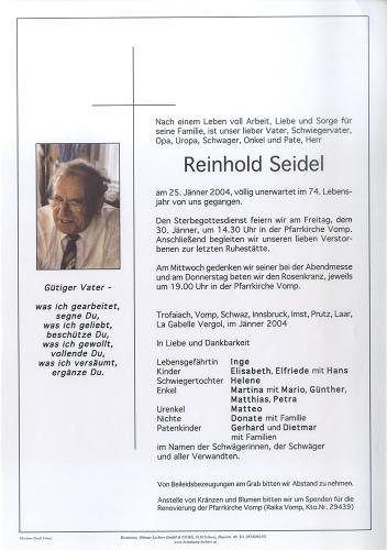 Parte von Reinhold Seidel