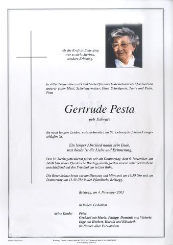 Parte von Gertrude Pesta