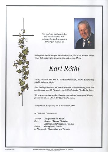 Parte von Karl Röthl
