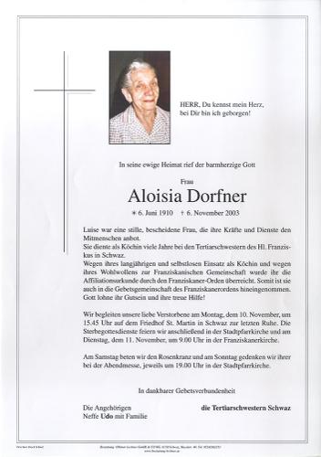 Parte von Aloisia Dorfner