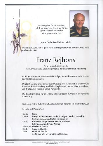 Parte von Hans Rejhons