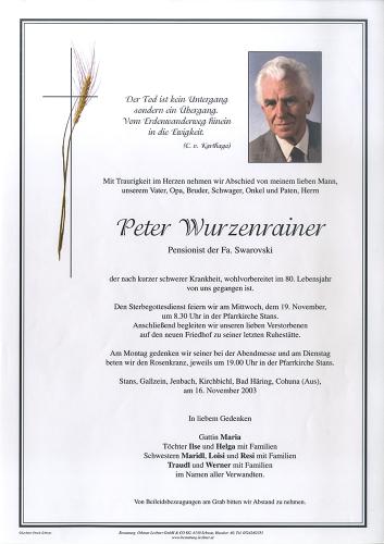 Parte von Peter Wurzenrainer