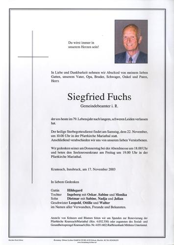 Parte von Siegfried Fuchs