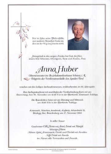 Parte von Anna Huber