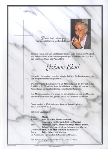 Parte von Johann Eberl