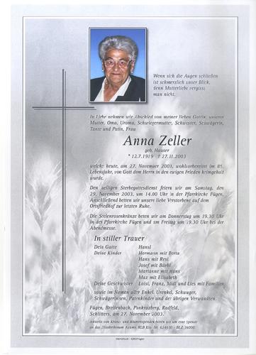 Parte von Anna Zeller