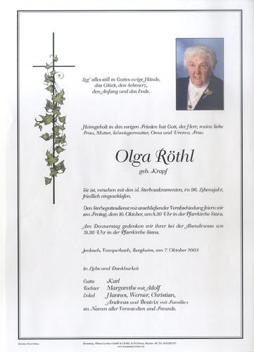 Parte von Olga Röthl