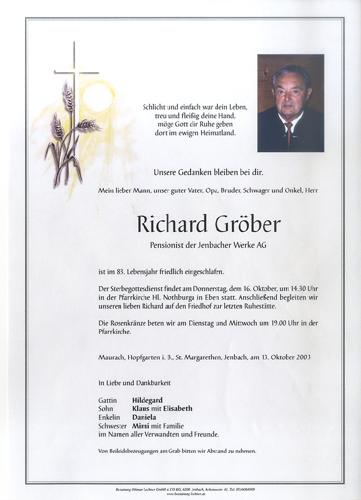 Parte von Richard Gröber